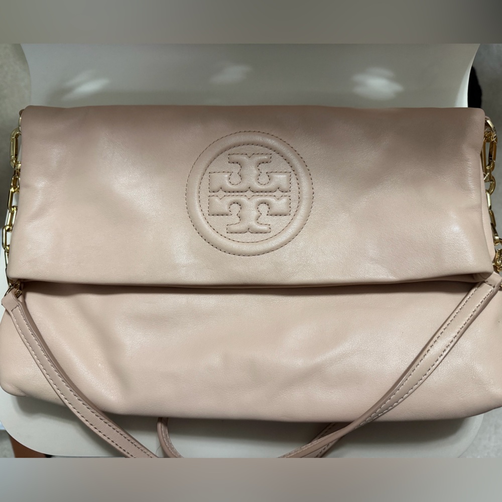 Tory Burch Women's Light Pink Leather Tote